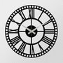 Wallity Reloj de Pared Decorativo S004 Metal Negro 48x48cm